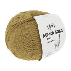 Lang Yarns Alpaca Soxx 4 ply (14) mosterdgeel