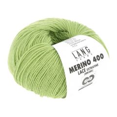 Lang Yarns Merino 400 Lace (116) Groen bij de Breiboerderij                            
