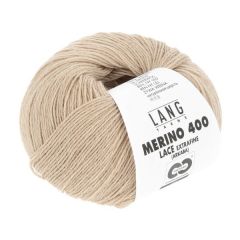 Lang Yarns Merino 400 Lace (326) Beige bij de Breiboerderij                            