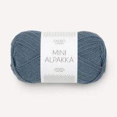 Sandnes Garn Mini Alpakka (6052) Jeans Blauw bij de Breiboerderij                            