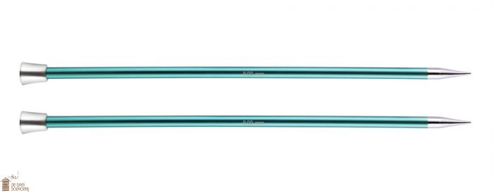 Implementeren Werkwijze Waden KnitPro Zing Rechte Metalen breinaalden 40 cm - 8 mm | de Breiboerderij
